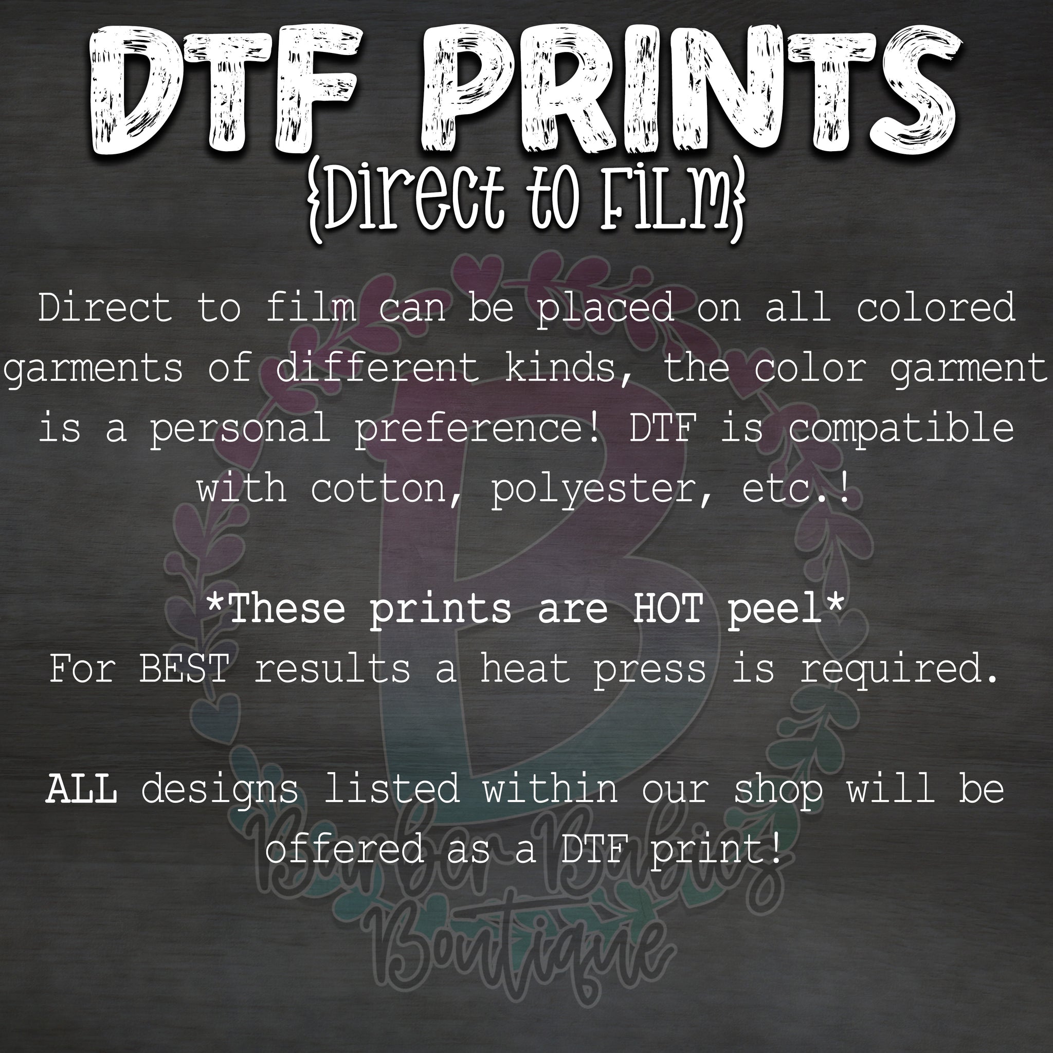 DTF Transfers, DTF transfers Ready for Press, Custom Heat Transfer, Direct  to Film Transfer, Dtf Print, Custom Textile, Ready to Press